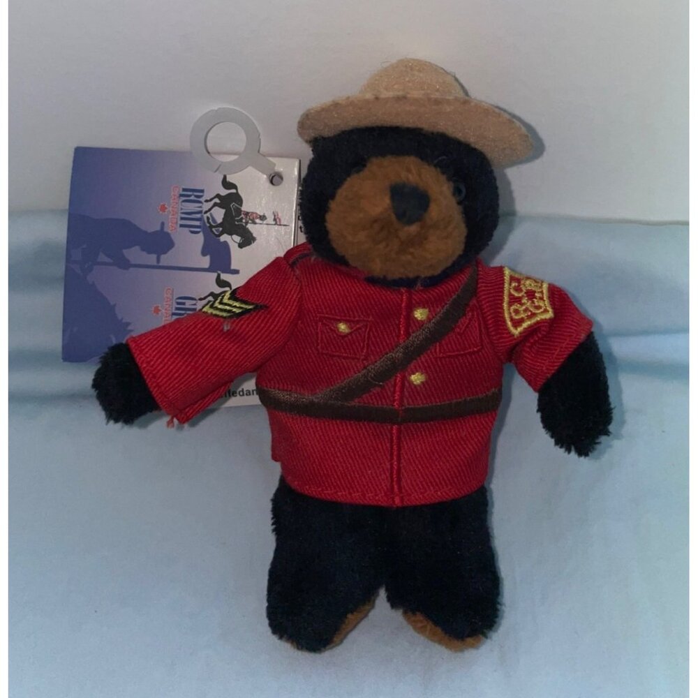 Royal Canadian Mounted Police PCMP Bear Plush Stuffed Animal House 4" With Tags